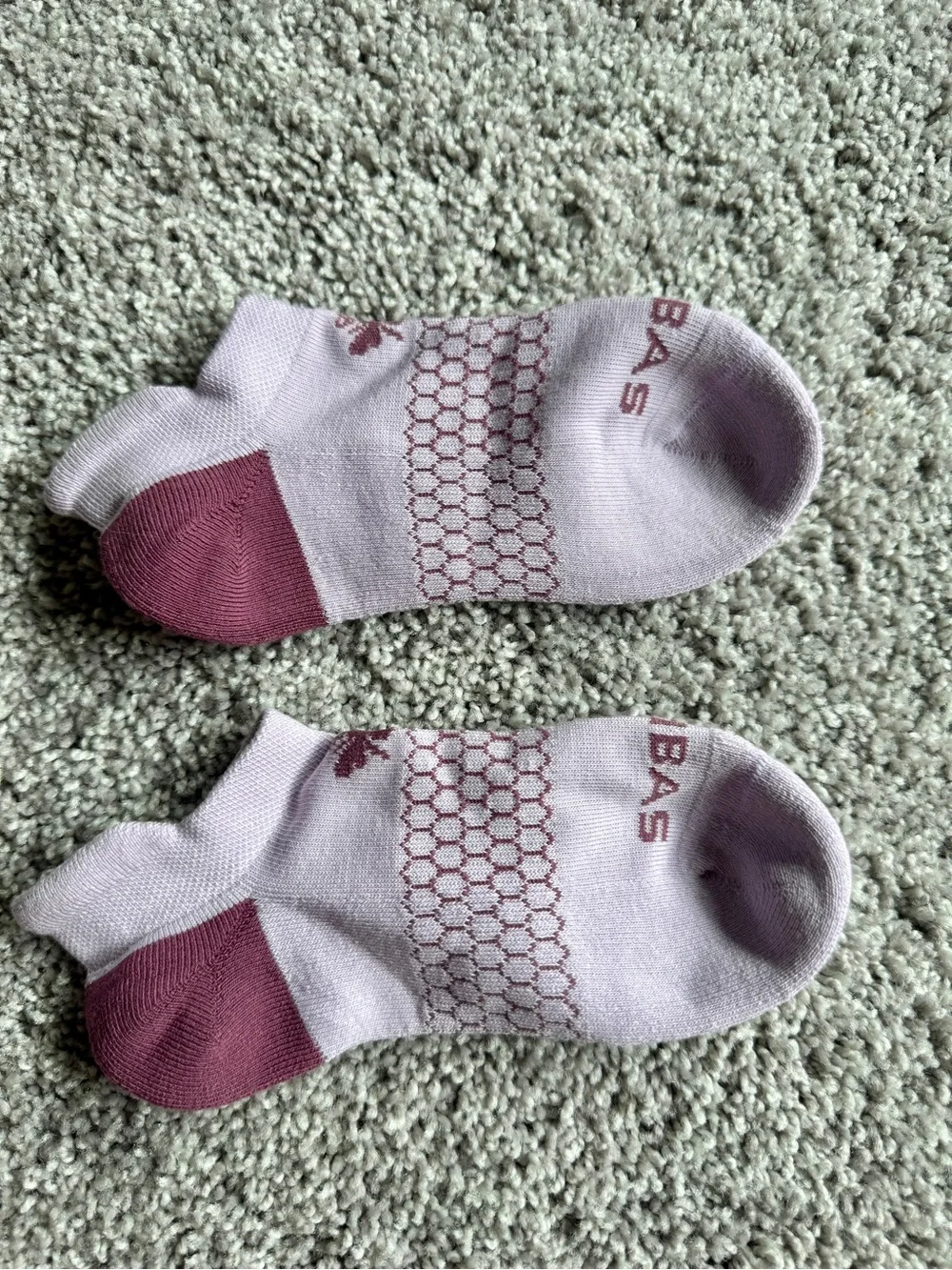 Purple Floral Ankle Socks size small